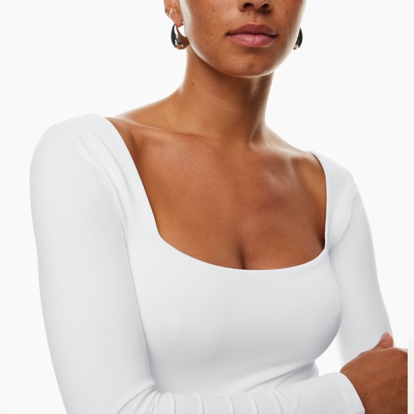 Babaton Contour Squareneck Longsleeve Bodysuit S - Picture 2 of 7